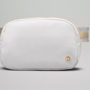 lululemon athletica White and Gold Crossbody Bag